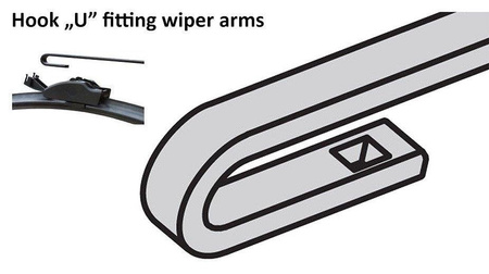 CITROEN C8 (V3) Cze.2002-Lip.2005 Zestaw Przednich Wycieraczek Płaskich Aero z wbudowanym spryskiwaczem