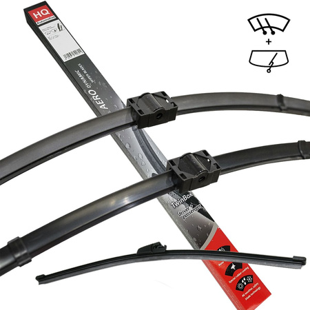 Przód + Tyl‚ Zestaw Wycieraczek do CITROEN C4 Picasso (B58) Lut.2007-Mar.2008