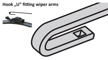 MERCEDES Viano Wrz.2003-Sie.2005 Zestaw Przednich Wycieraczek Płaskich Aero ze spryskiwaczem